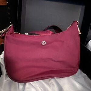 Lululemon Athletica Deep Red Shoulder Bag